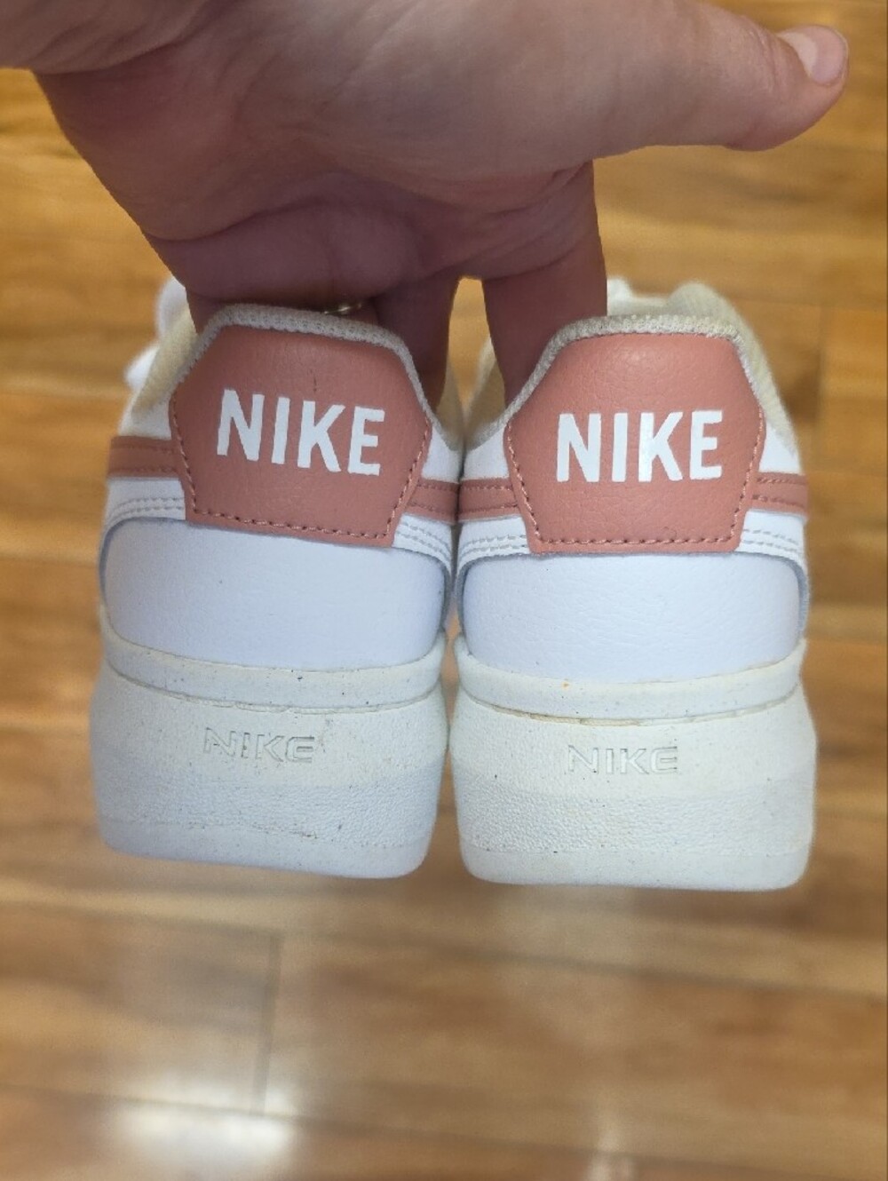 Nike Court Vision Alta Platform Sneakers White Pink Women's Size 9.5 - Picture 5 of 15
